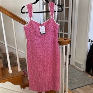 Nicole Miller Rose and White Dress size 8